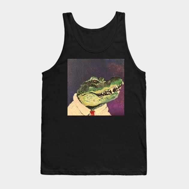 Crocodile of note Tank Top by jpat6000